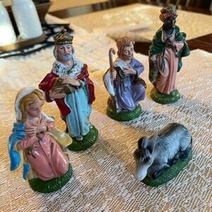 Vintage Italian Christmas nativity set *incomplete